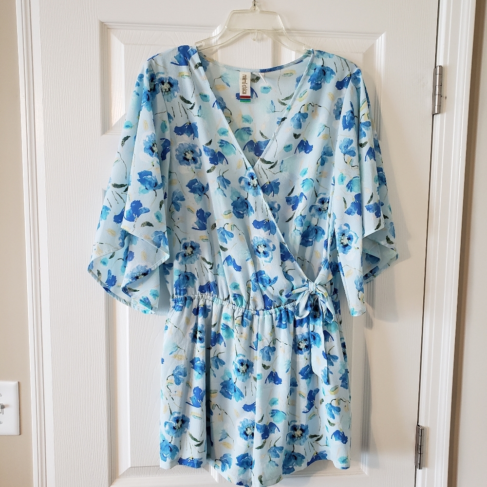 Floral spring romper
